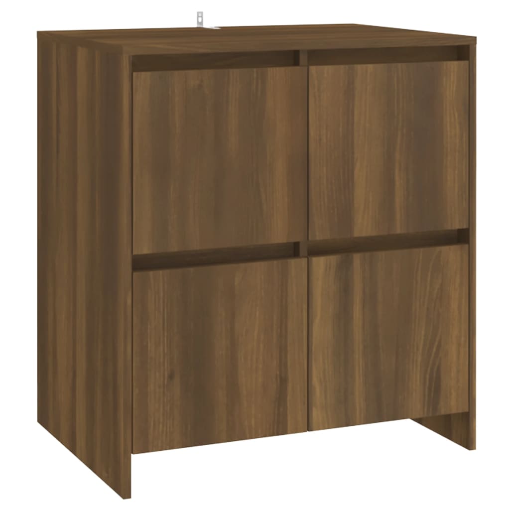 Senkit 2 kpl ruskea tammi 70x41x75 cm lastulevy - Sisustajankoti.fi