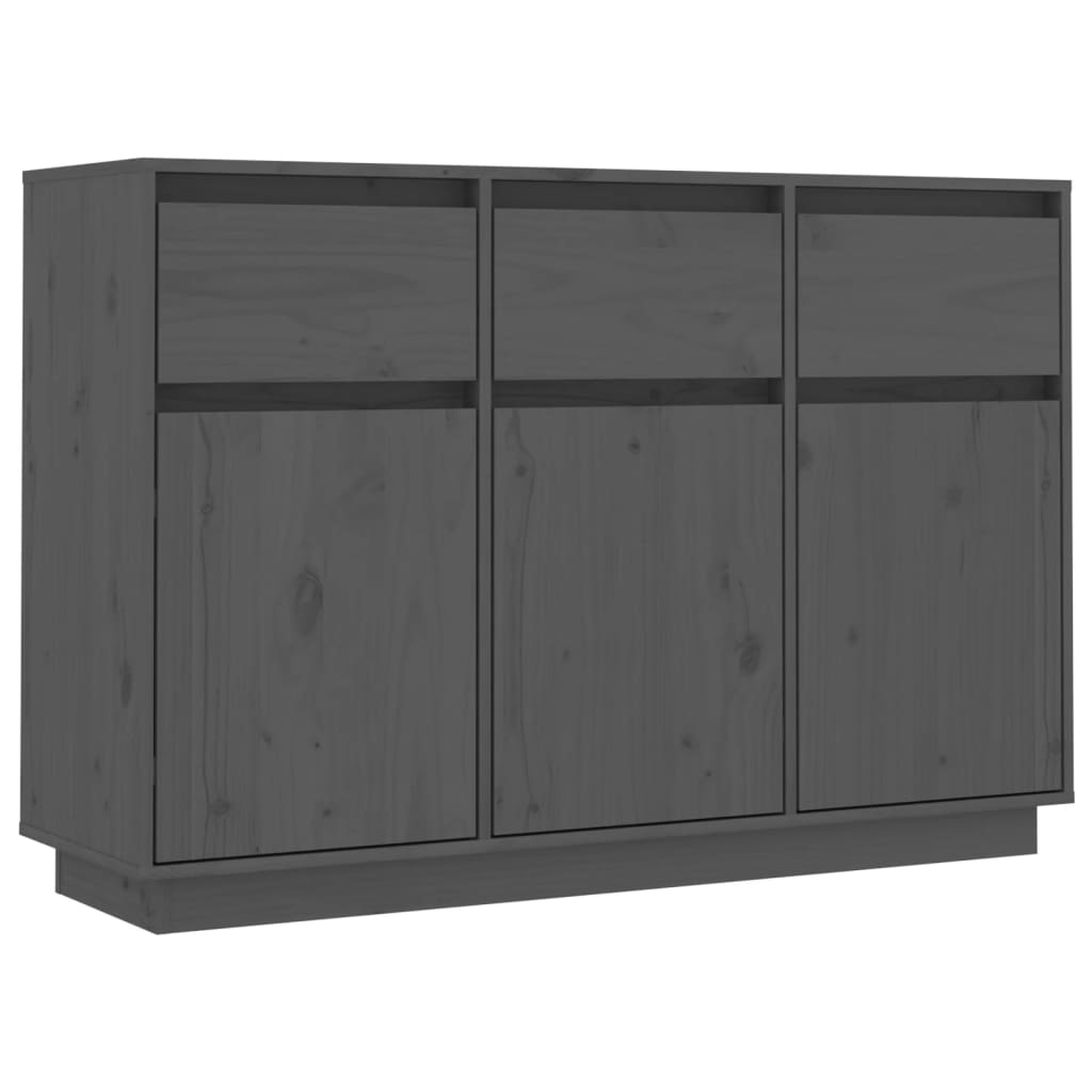 Senkki harmaa 110x34x75 cm täysi mänty - Sisustajankoti.fi