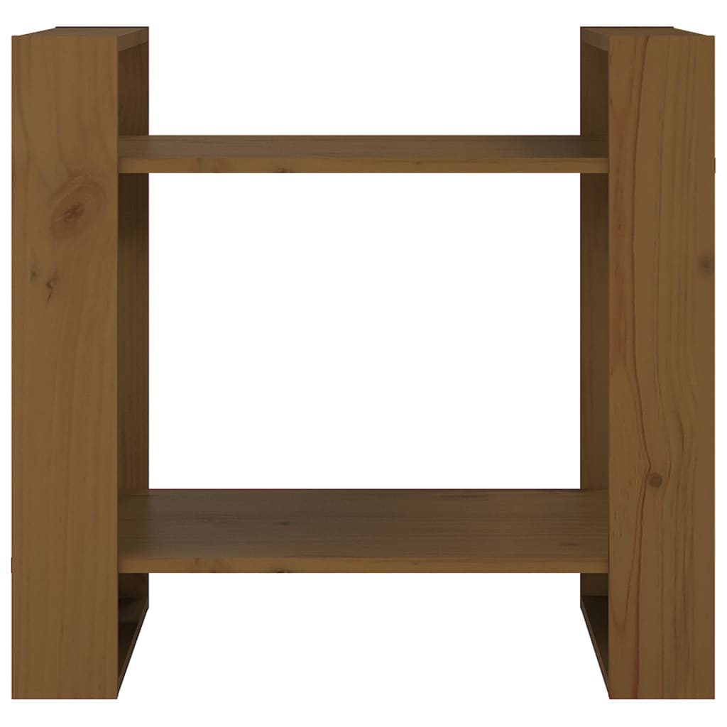 Kirjahylly/tilanjakaja hunajanruskea 60x35x57 cm täysi mänty - Sisustajankoti.fi