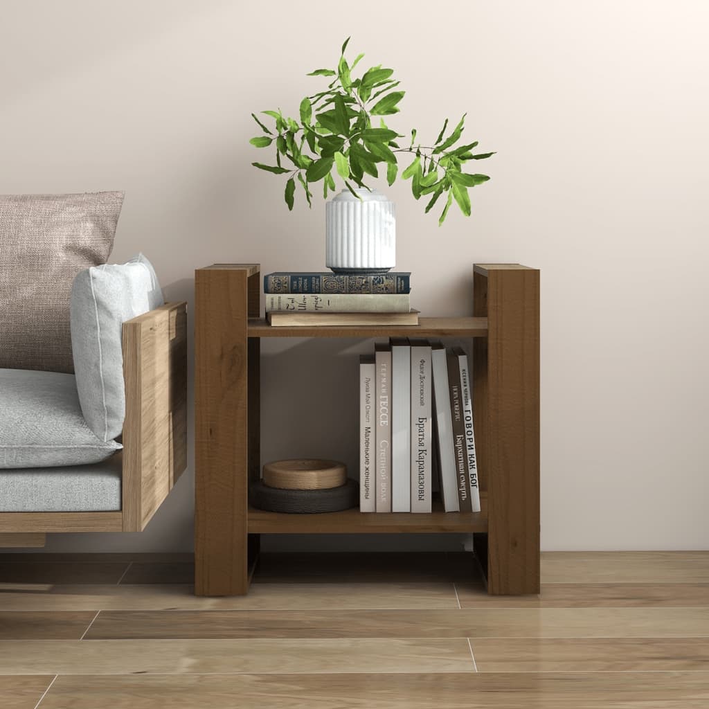 Kirjahylly/tilanjakaja hunajanruskea 60x35x57 cm täysi mänty - Sisustajankoti.fi