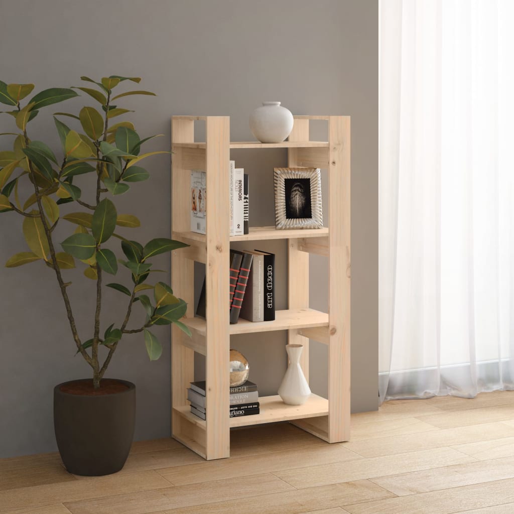 Kirjahylly/tilanjakaja 60x35x125 cm täysi mänty - Sisustajankoti.fi