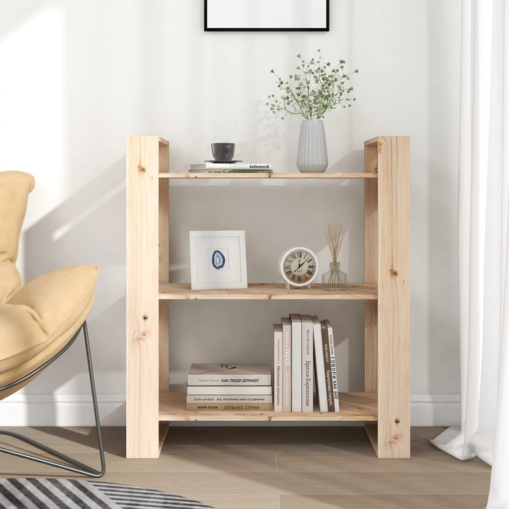 Kirjahylly/tilanjakaja 80x35x91 cm täysi mänty - Sisustajankoti.fi
