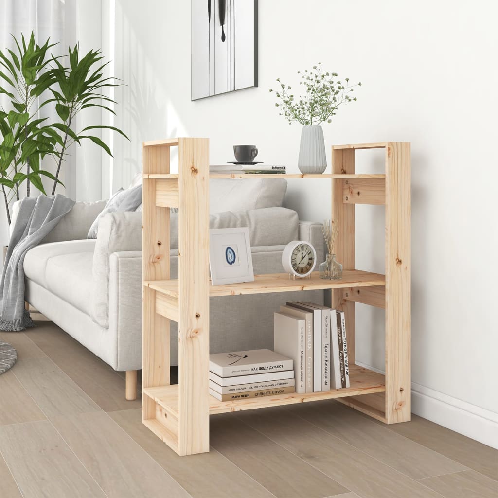 Kirjahylly/tilanjakaja 80x35x91 cm täysi mänty - Sisustajankoti.fi