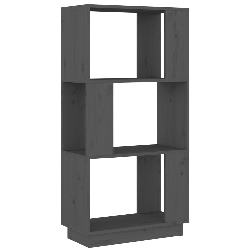 Kirjahylly/tilanjakaja harmaa 51x25x101 cm täysi mänty - Sisustajankoti.fi