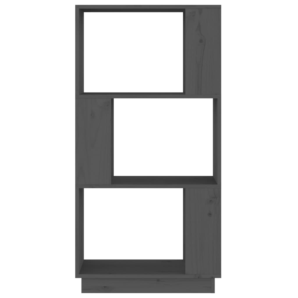 Kirjahylly/tilanjakaja harmaa 51x25x101 cm täysi mänty - Sisustajankoti.fi