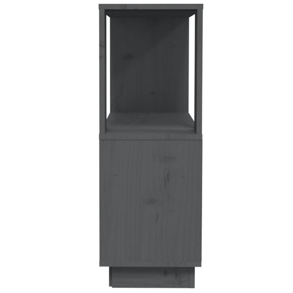 Kirjahylly/tilanjakaja harmaa 80x25x70 cm täysi mänty - Sisustajankoti.fi