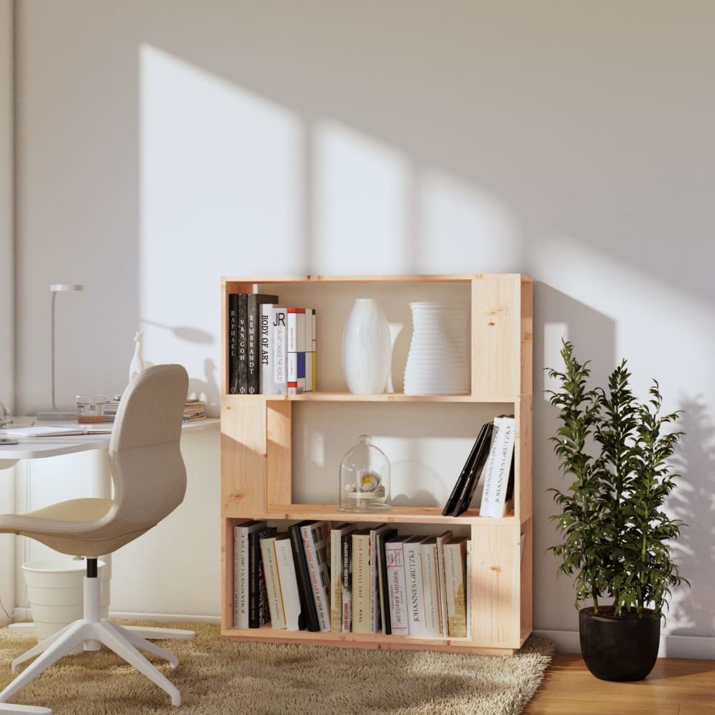 Kirjahylly/tilanjakaja 80x25x101 cm täysi mänty - Sisustajankoti.fi