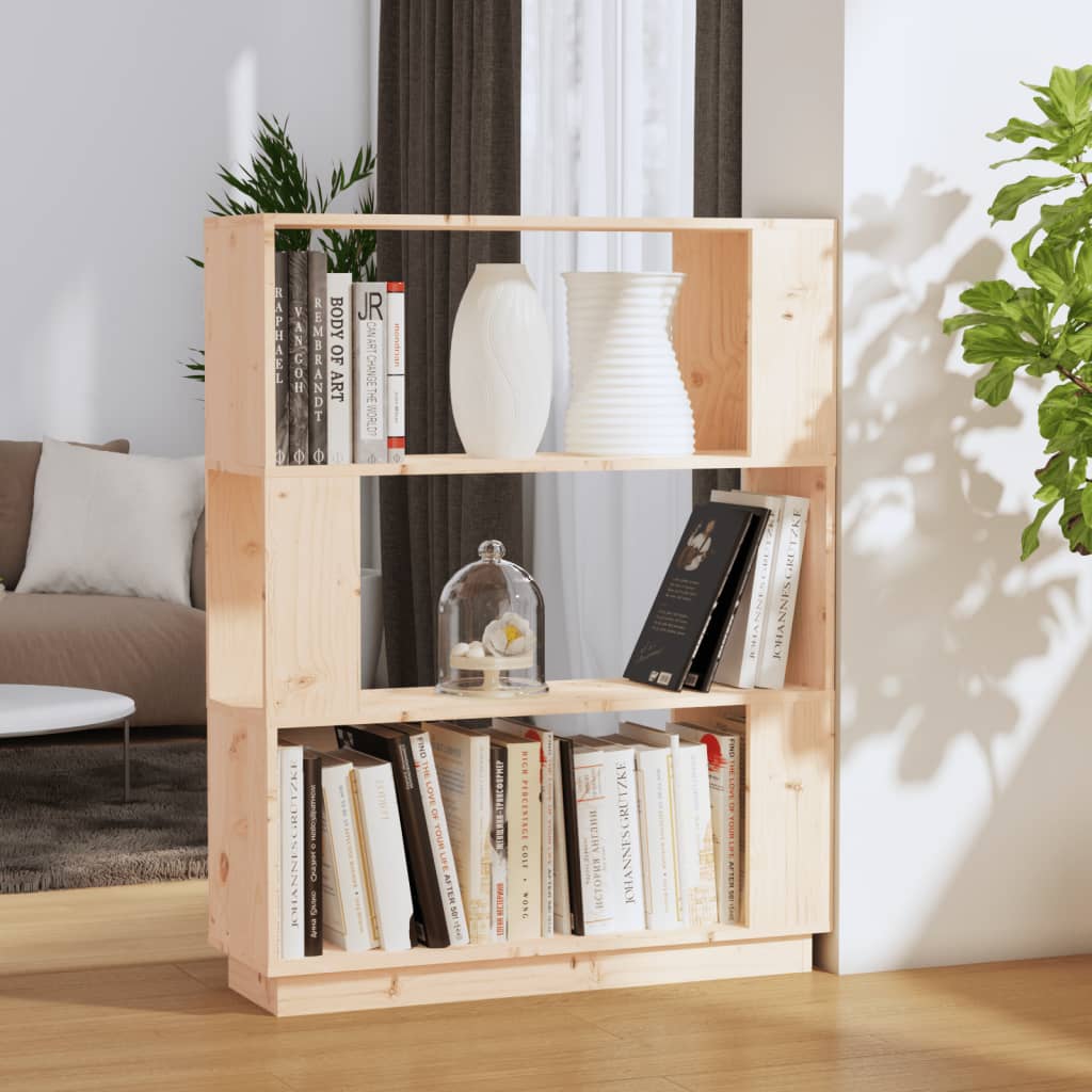 Kirjahylly/tilanjakaja 80x25x101 cm täysi mänty - Sisustajankoti.fi