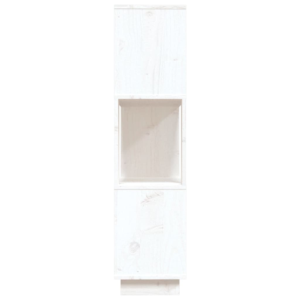 Kirjahylly/tilanjakaja valkoinen 80x25x101 cm täysi mänty - Sisustajankoti.fi