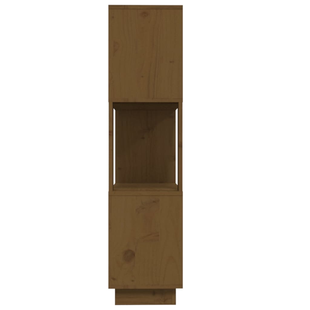 Kirjahylly/tilanjakaja hunajanruskea 80x25x101 cm täysi mänty - Sisustajankoti.fi