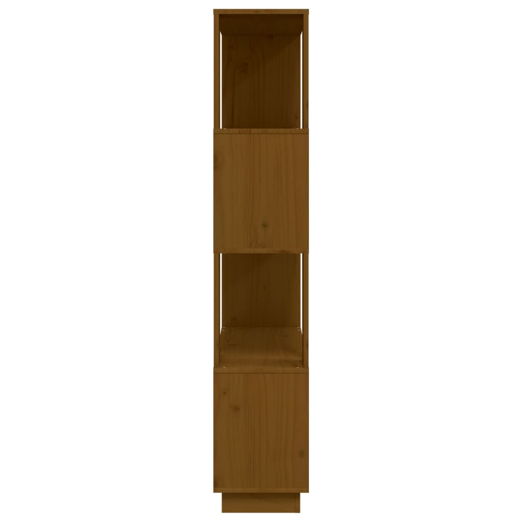 Kirjahylly/tilanjakaja hunajanruskea 80x25x132 cm täysi mänty - Sisustajankoti.fi