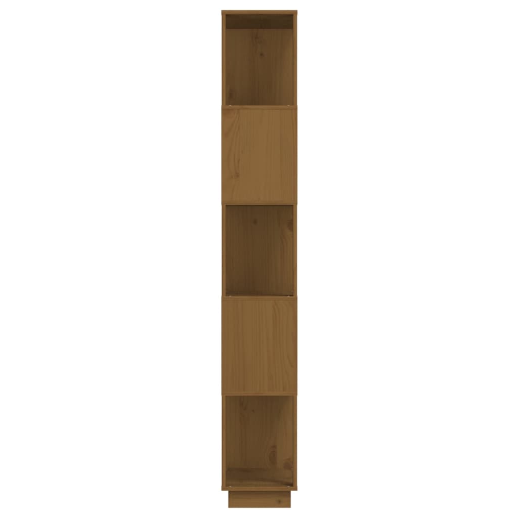 Kirjahylly/tilanjakaja hunajanruskea 80x25x163,5 cm täysi mänty - Sisustajankoti.fi