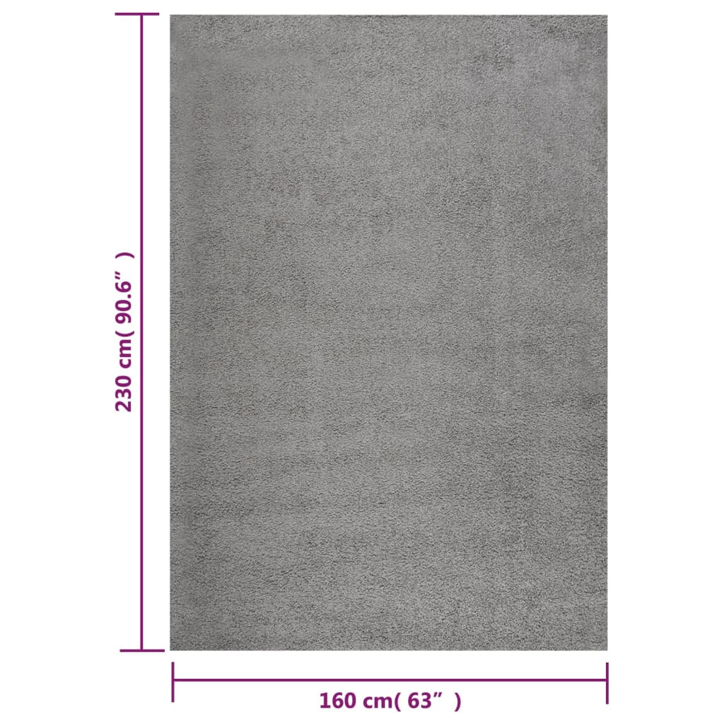 Pörrömatto korkeanukkainen harmaa 160x230 cm - Sisustajankoti.fi