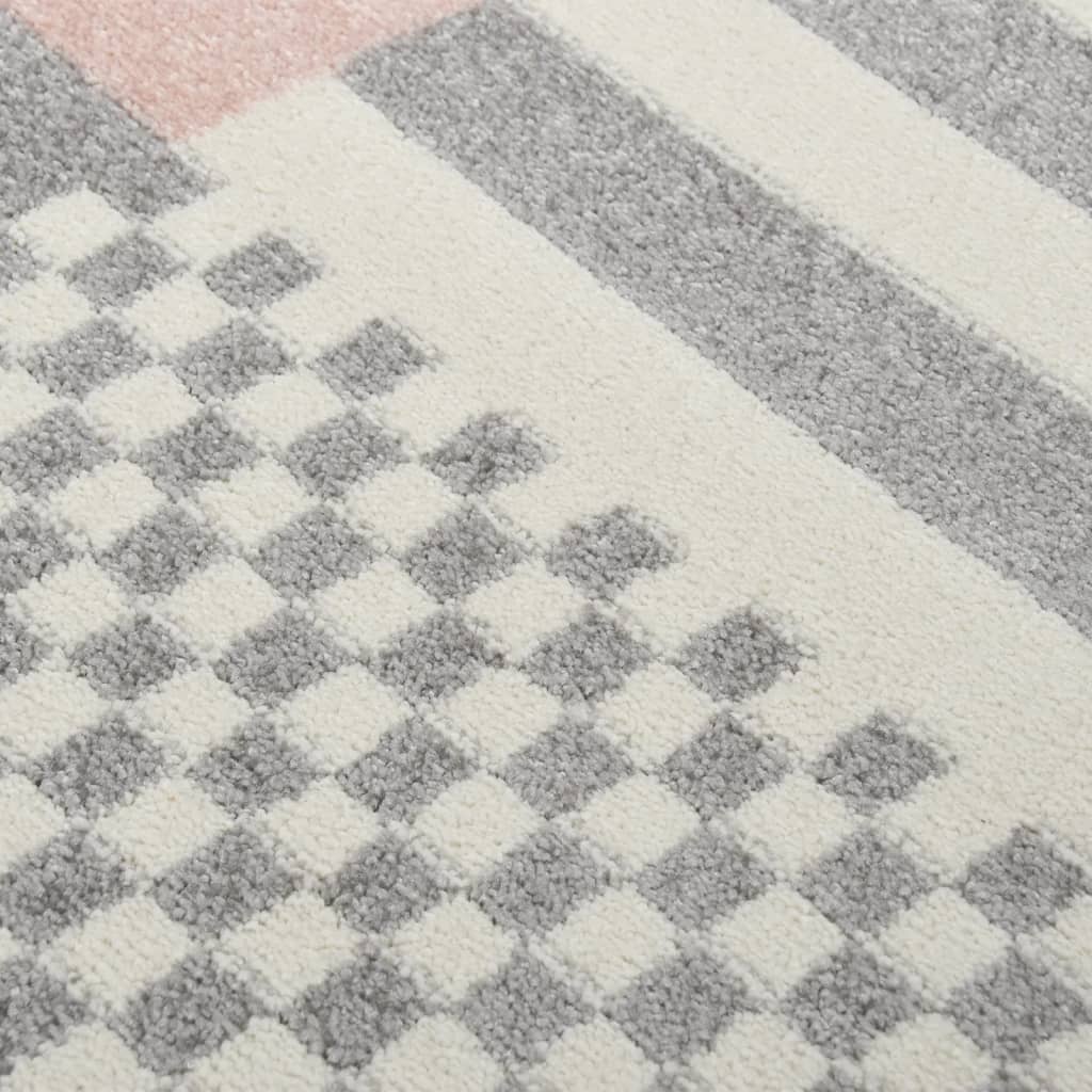 Lasten matto 200x290 cm tähtikuvio pinkki - Sisustajankoti.fi