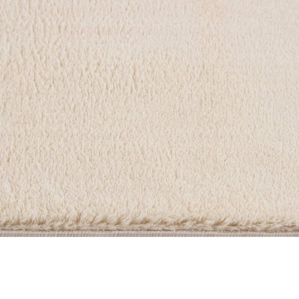 Matto pestävä pehmeä pörröinen 160x230 cm liukumaton beige - Sisustajankoti.fi