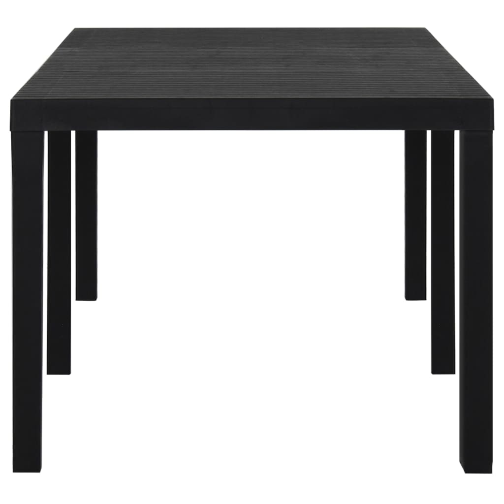 Puutarhapöytä 220x90x72 cm PP antrasiitti - Sisustajankoti.fi