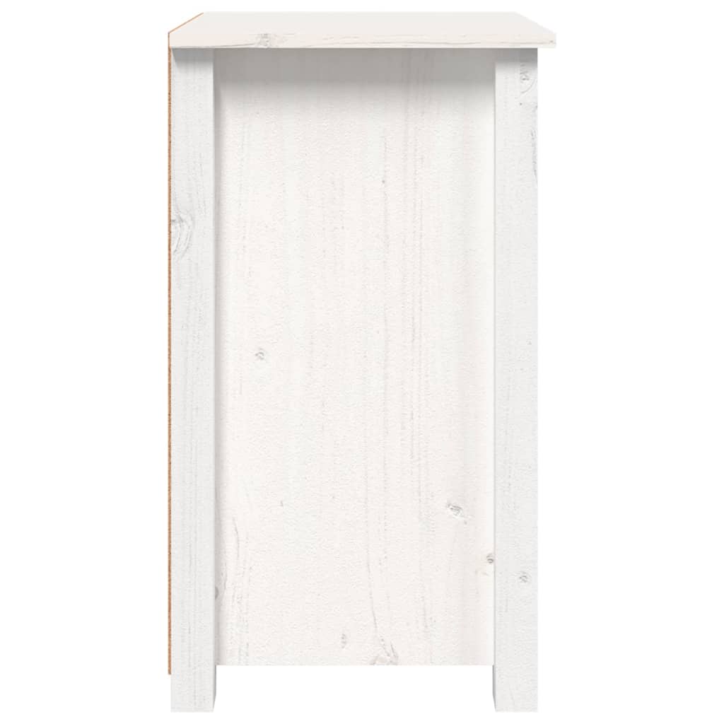 Yöpöydät 2 kpl valkoinen 40x35x61,5 cm täysi mänty - Sisustajankoti.fi