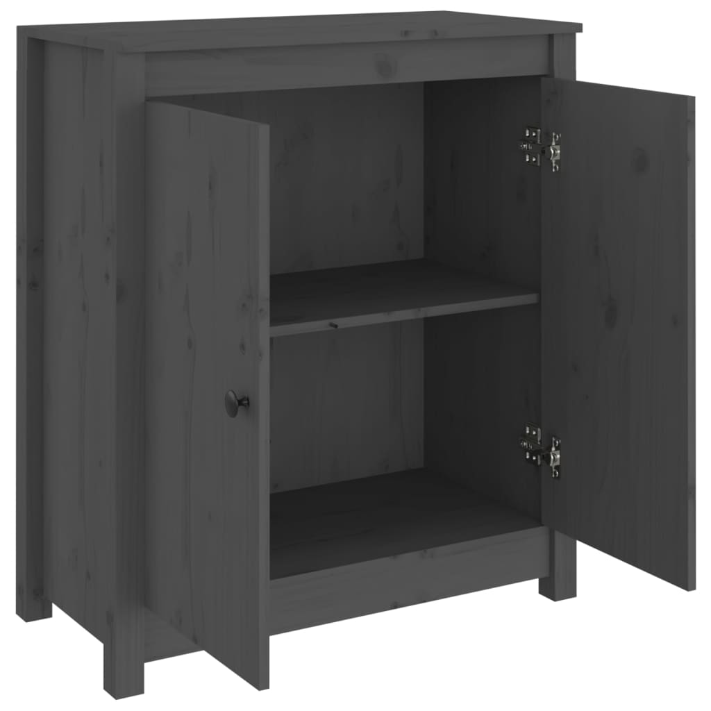 Senkki harmaa 70x35x80 cm täysi mänty - Sisustajankoti.fi