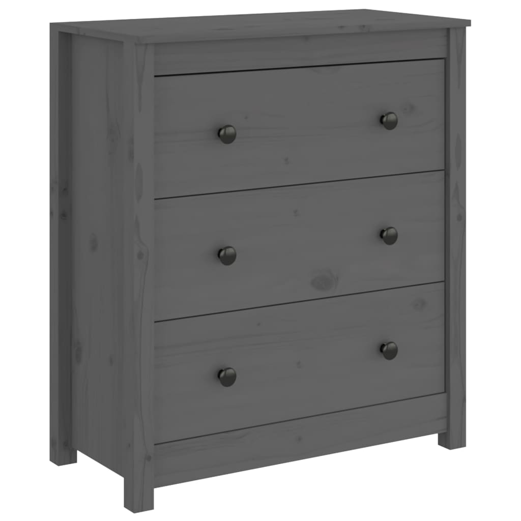 Senkki harmaa 70x35x80 cm täysi mänty - Sisustajankoti.fi