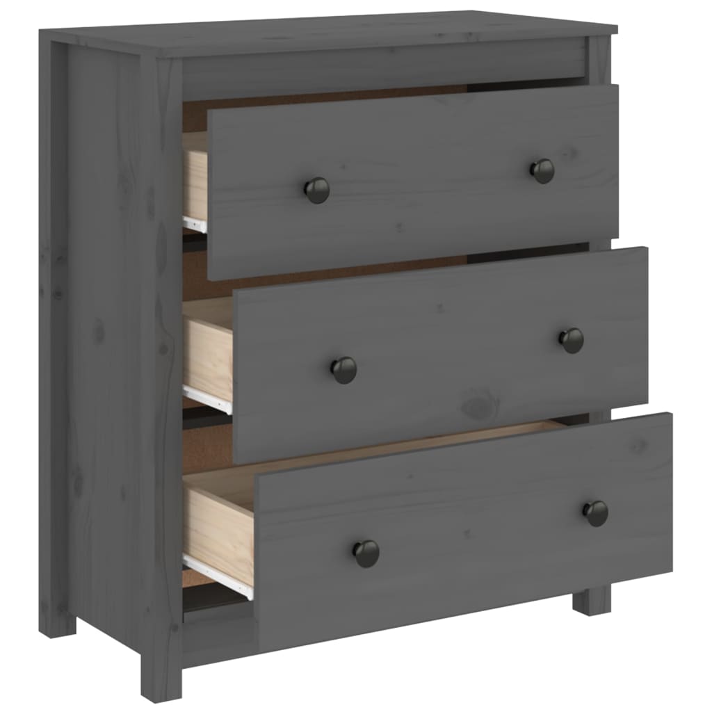 Senkki harmaa 70x35x80 cm täysi mänty - Sisustajankoti.fi