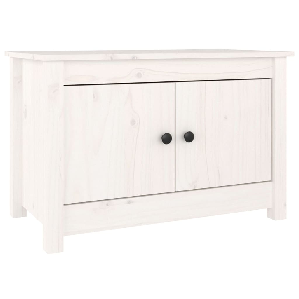 Kenkäkaappi valkoinen 70x38x45,5 cm täysi mänty - Sisustajankoti.fi