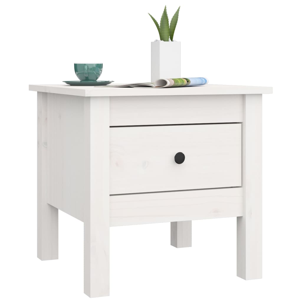 Senkit 2 kpl valkoinen 40x40x39 cm täysi mänty - Sisustajankoti.fi