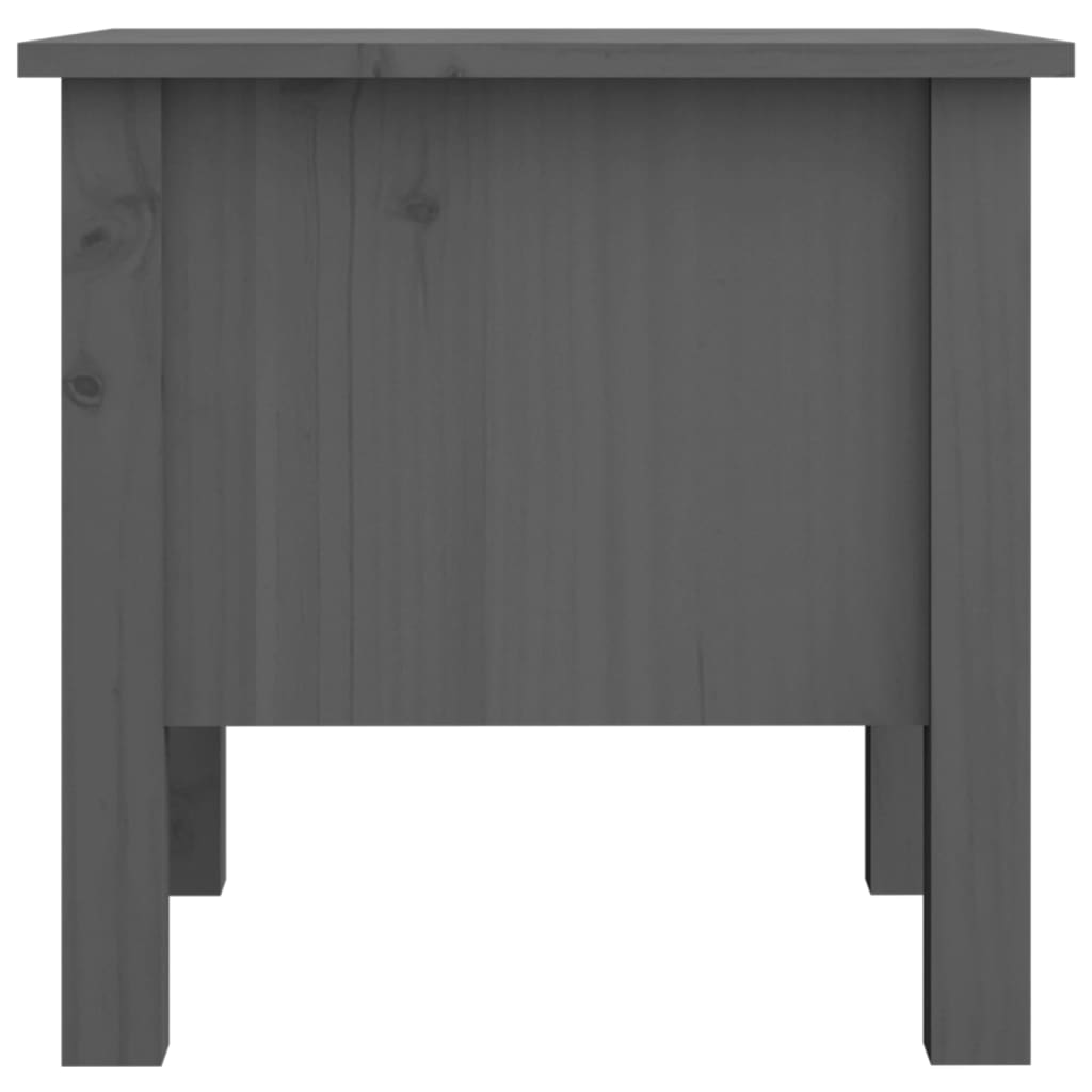 Sivupöydät 2 kpl harmaa 40x40x39 cm täysi mänty - Sisustajankoti.fi