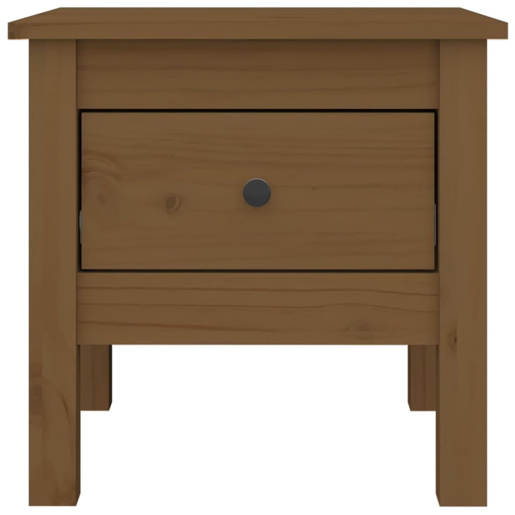 Sivupöydät 2 kpl hunajanruskea 40x40x39 cm täysi mänty - Sisustajankoti.fi