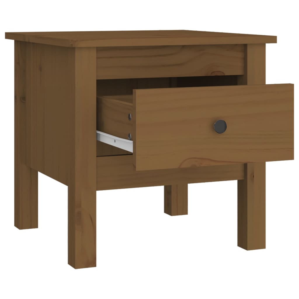 Sivupöydät 2 kpl hunajanruskea 40x40x39 cm täysi mänty - Sisustajankoti.fi