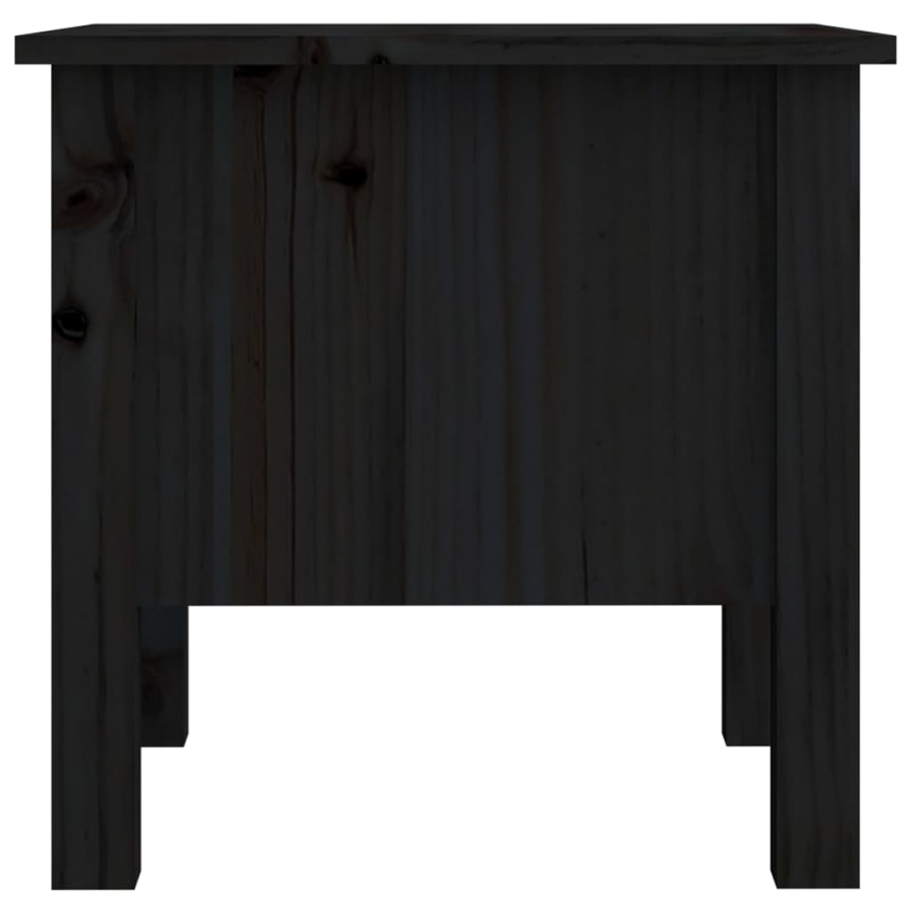 Sivupöydät 2 kpl musta 40x40x39 cm täysi mänty - Sisustajankoti.fi