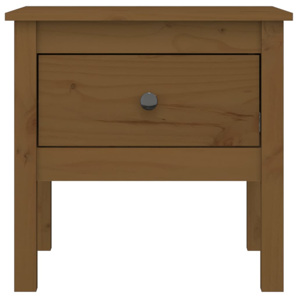 Sivupöydät 2 kpl hunajanruskea 50x50x49 cm täysi mänty - Sisustajankoti.fi