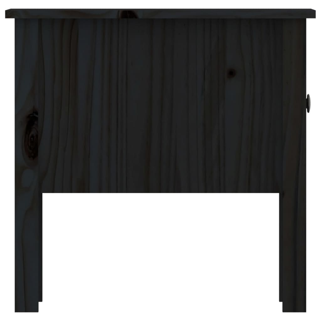 Sivupöydät 2 kpl musta 50x50x49 cm täysi mänty - Sisustajankoti.fi