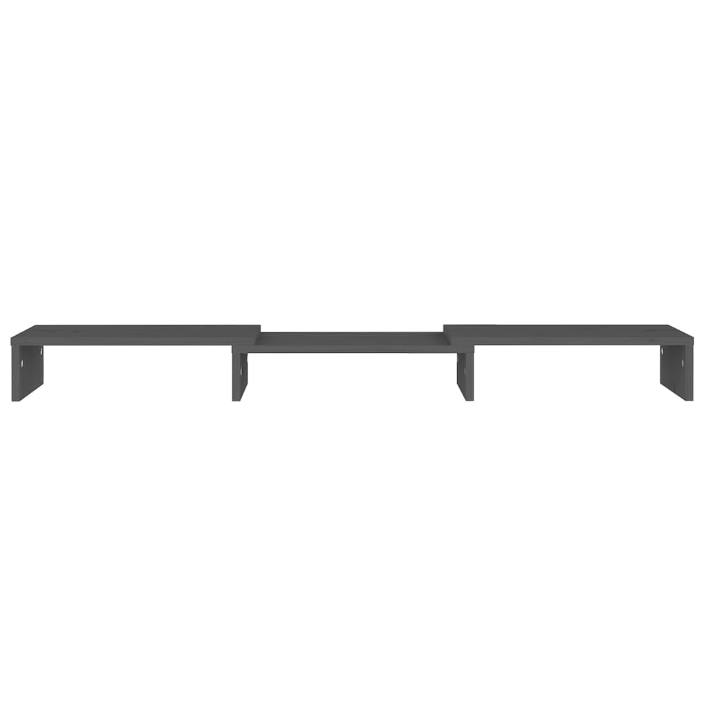 Näyttöteline harmaa 80x24x10,5 cm täysi mänty - Sisustajankoti.fi