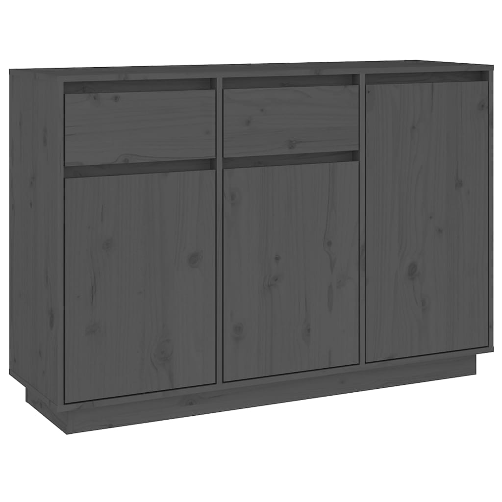 Senkki harmaa 110x34x75 cm täysi mänty - Sisustajankoti.fi