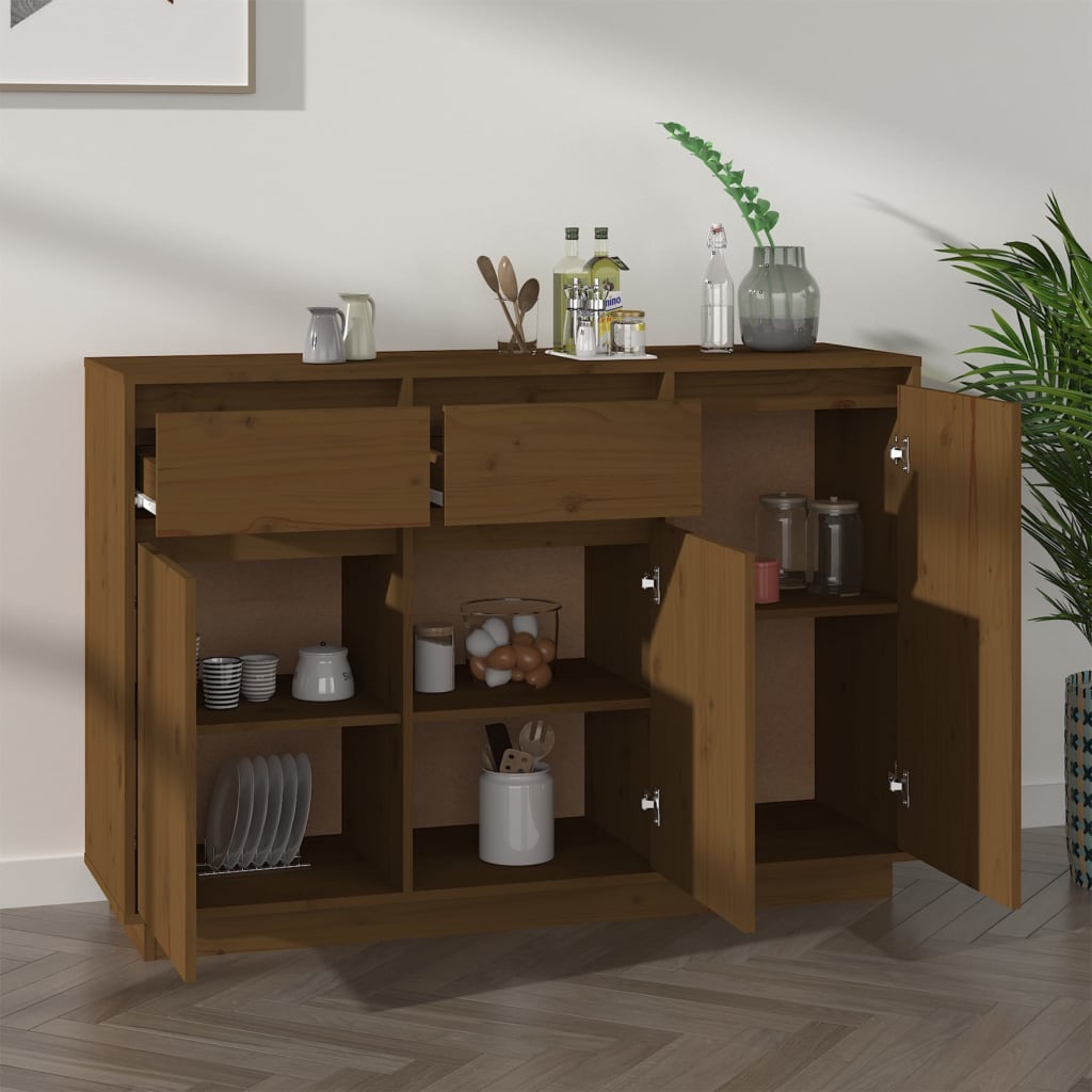 Senkki hunajanruskea 110x34x75 cm täysi mänty - Sisustajankoti.fi