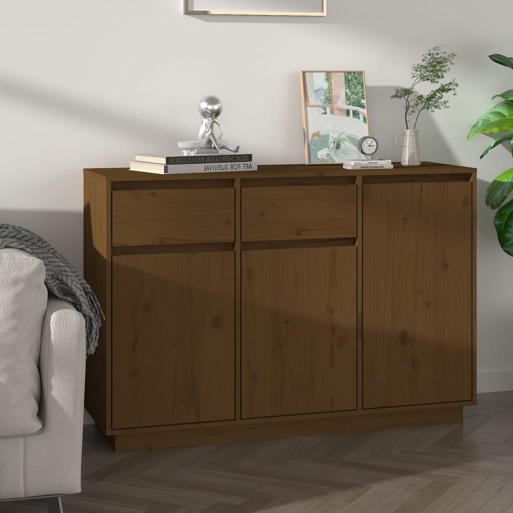 Senkki hunajanruskea 110x34x75 cm täysi mänty - Sisustajankoti.fi