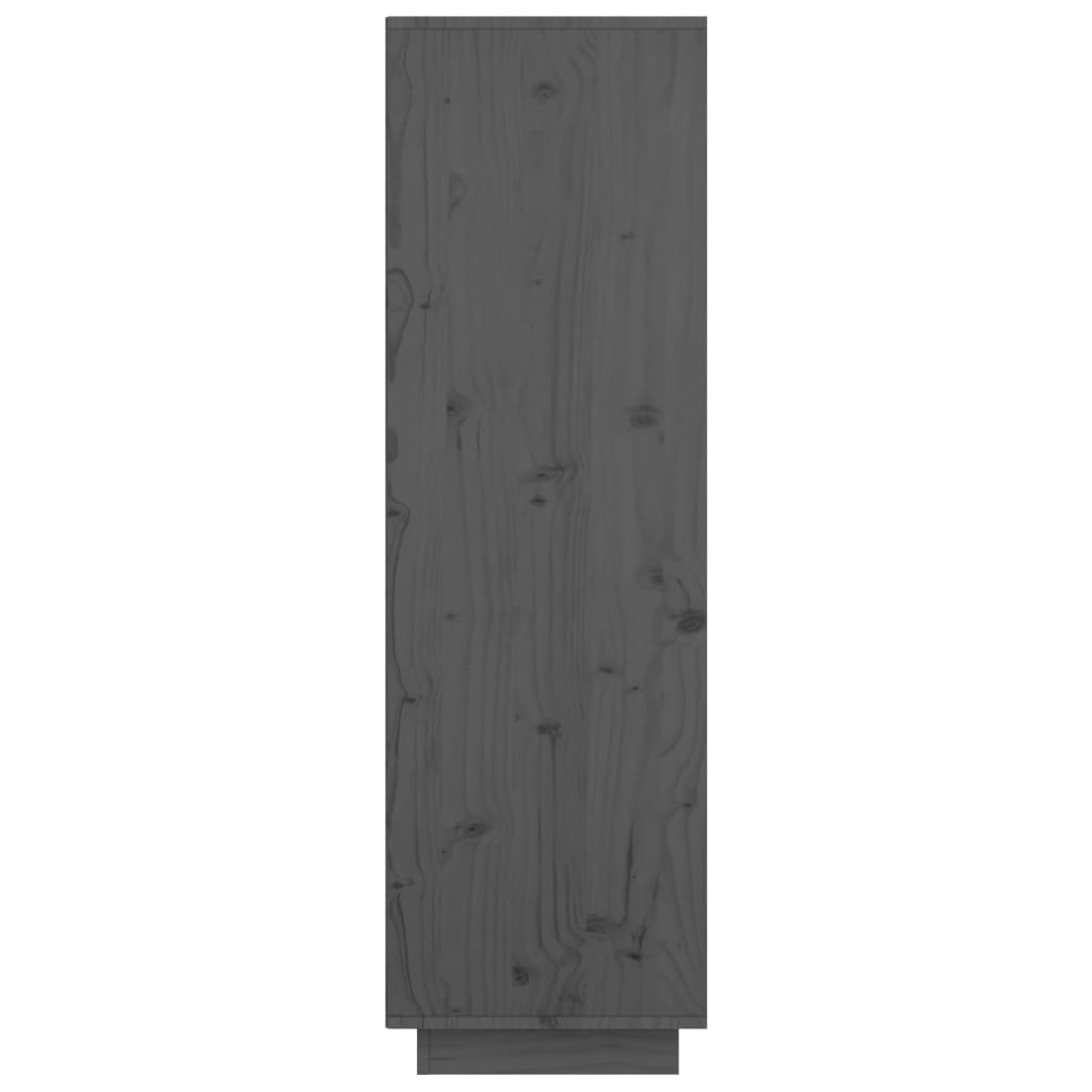 Kaappi harmaa 74x35x117 cm täysi mänty - Sisustajankoti.fi