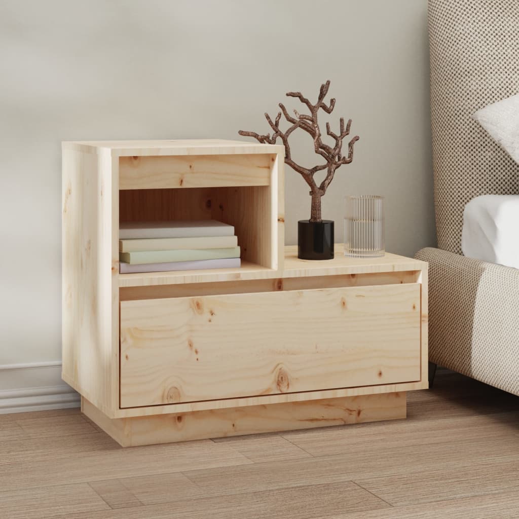 Yöpöydät 2 kpl 60x34x51 cm täysi mänty - Sisustajankoti.fi