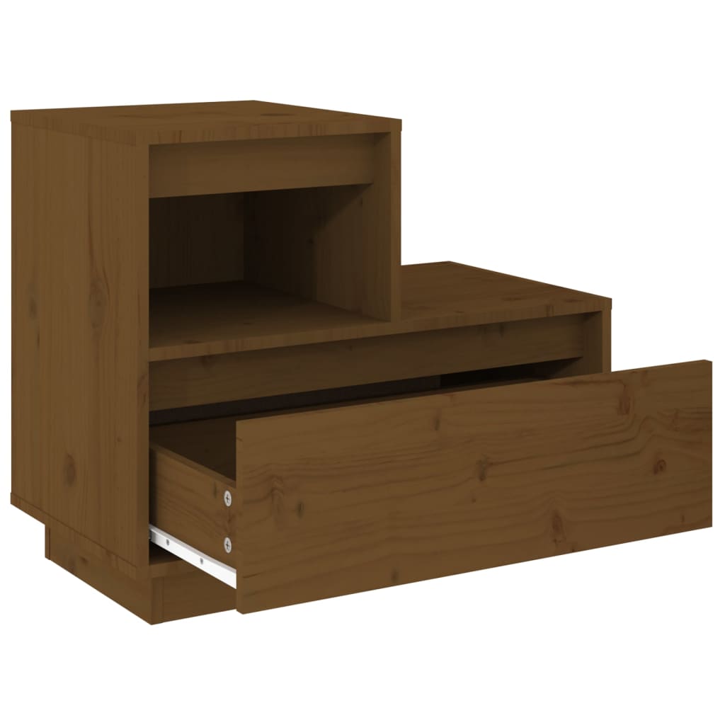 Yöpöytä hunajanruskea 60x34x51 cm täysi mänty - Sisustajankoti.fi