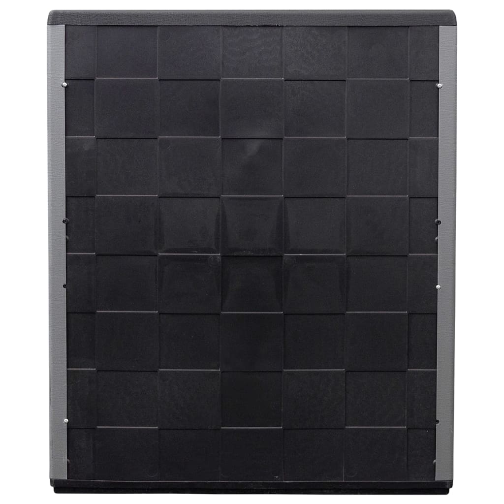 Puutarhan varastokaappi harmaa ja musta 68x37x84 cm PP - Sisustajankoti.fi