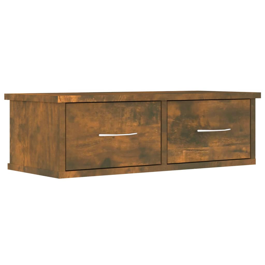 TV-seinäkaappi savutammi 60x26x18,5 cm tekninen puu - Sisustajankoti.fi