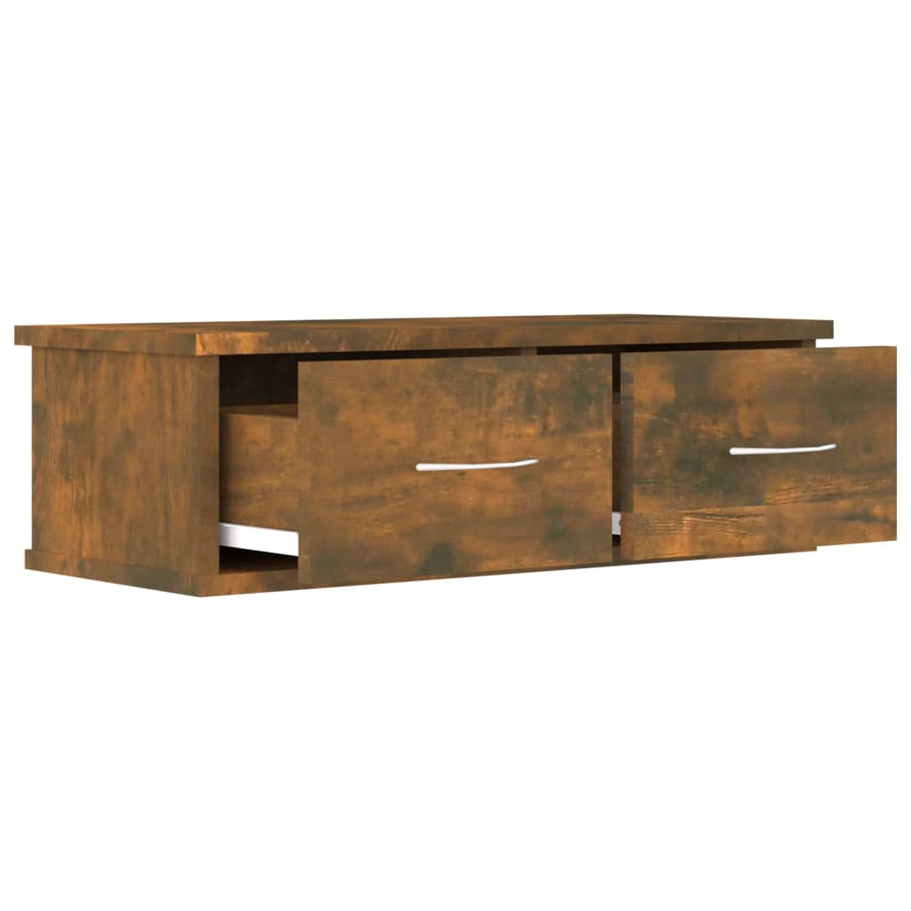 TV-seinäkaappi savutammi 60x26x18,5 cm tekninen puu - Sisustajankoti.fi