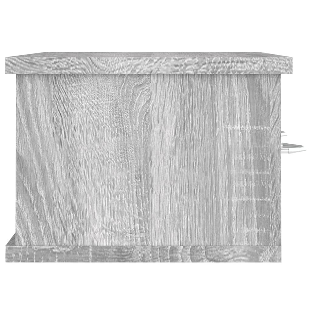 TV-seinäkaappi harmaa Sonoma 60x26x18,5 cm tekninen puu - Sisustajankoti.fi