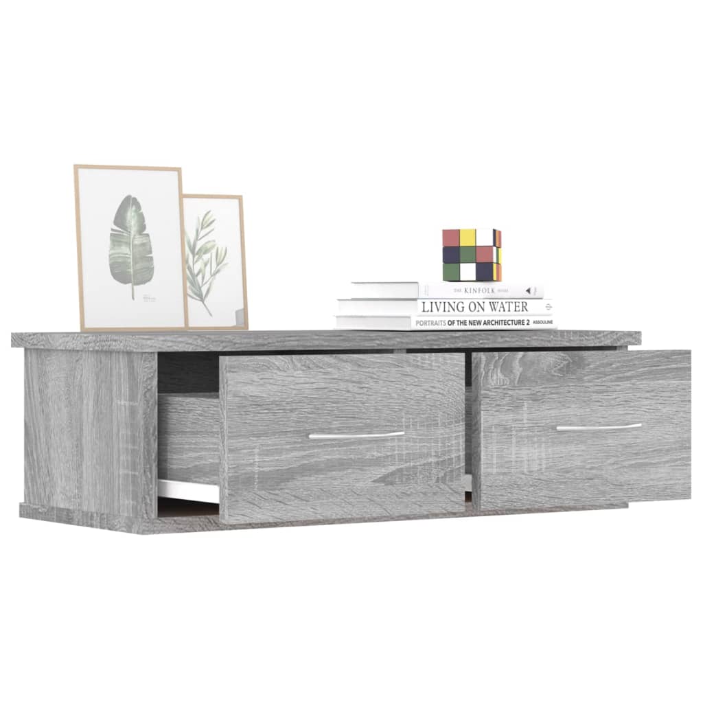 TV-seinäkaappi harmaa Sonoma 60x26x18,5 cm tekninen puu - Sisustajankoti.fi