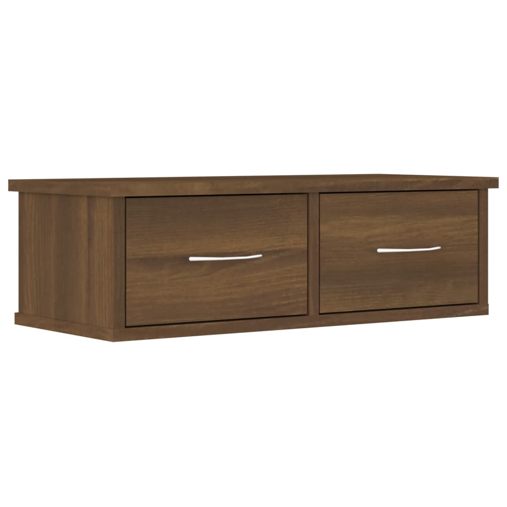 TV-seinäkaappi ruskea tammi 60x26x18,5 cm tekninen puu - Sisustajankoti.fi