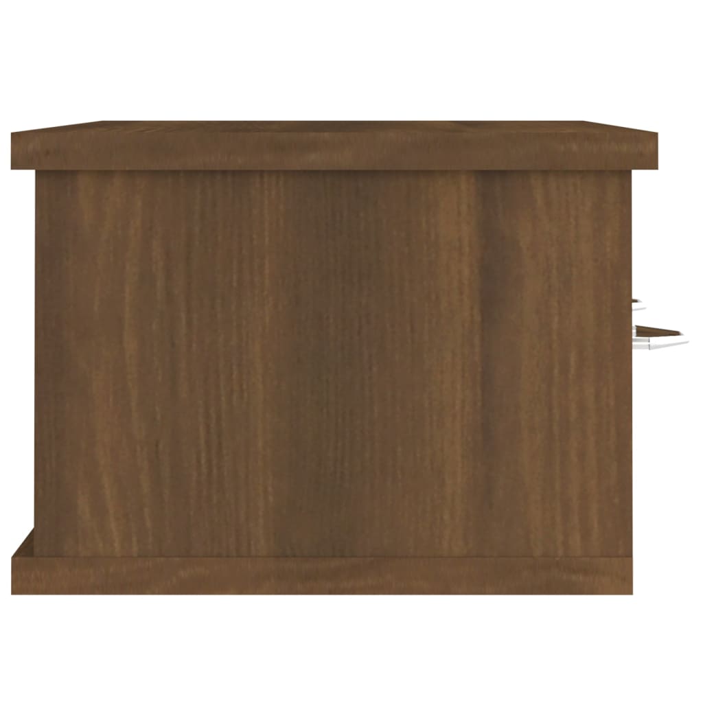 TV-seinäkaappi ruskea tammi 60x26x18,5 cm tekninen puu - Sisustajankoti.fi