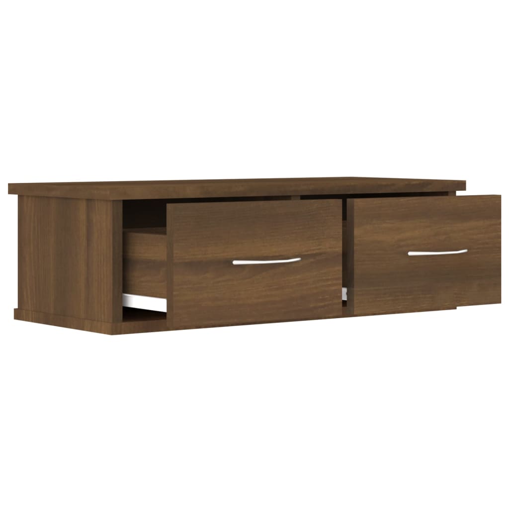 TV-seinäkaappi ruskea tammi 60x26x18,5 cm tekninen puu - Sisustajankoti.fi
