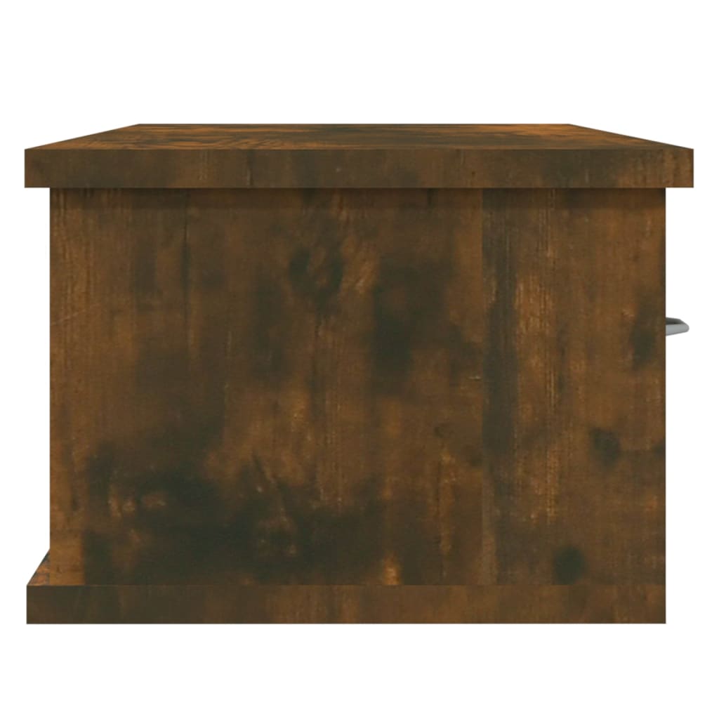 TV-seinäkaappi savutammi 88x26x18,5 cm tekninen puu - Sisustajankoti.fi
