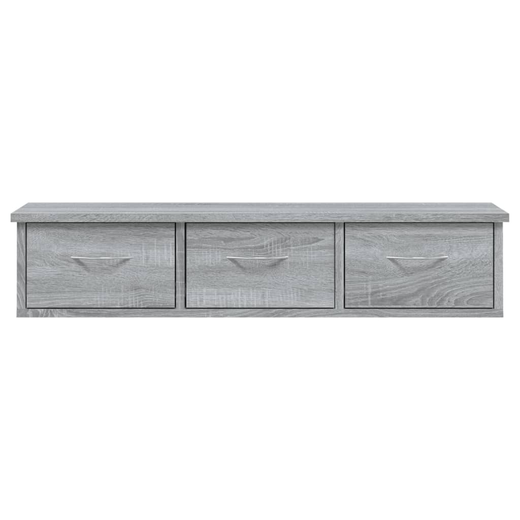 TV-seinäkaappi harmaa Sonoma 88x26x18,5 cm tekninen puu - Sisustajankoti.fi