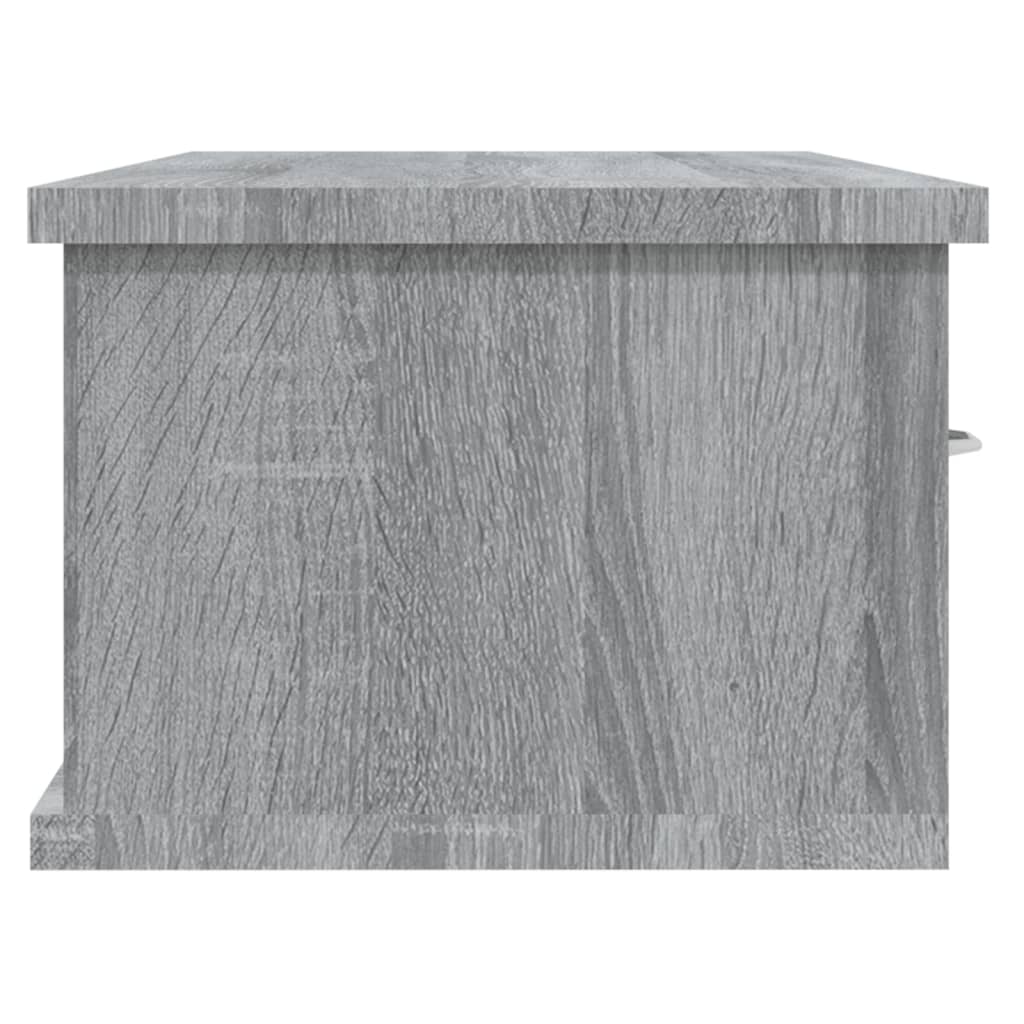 TV-seinäkaappi harmaa Sonoma 88x26x18,5 cm tekninen puu - Sisustajankoti.fi